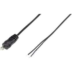 Fiche haut-parleur mâle, droit VOLTCRAFT CX034-01M 93015c94 Nombre de pôles: 2 noir 1 pc(s) A508341