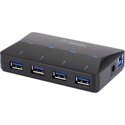Renkforce RF-3806031 hub & concentrateur USB 3.2 Gen 1 (3.1 Gen 1) Type-B 5000 Mbit/s Noir