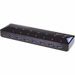 Renkforce RF-3806034 hub & concentrateur USB 3.2 Gen 1 (3.1 Gen 1) Type-B 5000 Mbit/s Noir