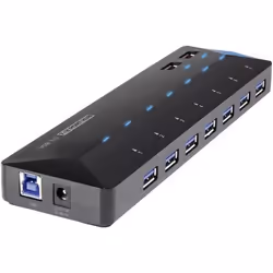Renkforce RF-3806034 hub & concentrateur USB 3.2 Gen 1 (3.1 Gen 1) Type-B 5000 Mbit/s Noir - Vue supplémentaire 7