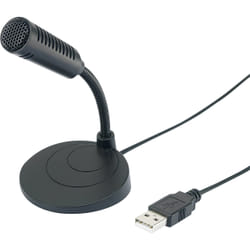 Conrad RF-3808962 microphone Noir Microphone de présentation microphone