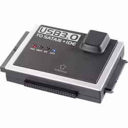 Convertisseur USB 3.0 - RENKFORCE - SATA/IDE - 1x USB 3.0 mâle - 1x IDE femelle 40 pôles - Noir