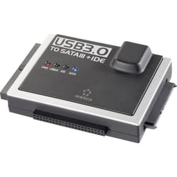 Convertisseur USB 3.0 - RENKFORCE - SATA/IDE - 1x USB 3.0 mâle - 1x IDE femelle 40 pôles - Noir