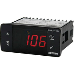 Emko - ESM-3711-HN.5.11.0.1/00.00/1.0.0.0 2 points de réglage Régulateur de température Pt100 -50 à 400 °c Relais 16 a (l x l x h) 65 x 76 x 35 mm