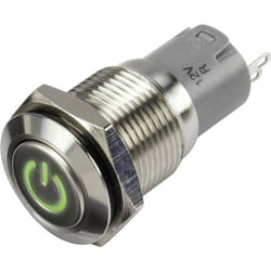 Conrad - Bouton-poussoir tru components LAS2GQF-11DT/G/12V/S/P 1303013 48 v/dc 2 a 1 x Off/(On) IP65 à rappel 1 pc(s)