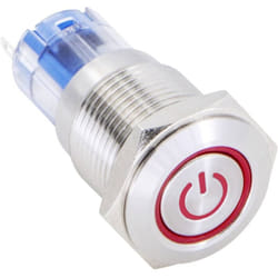 Conrad - Bouton-poussoir tru components LAS2GQF-11ET/R/12V/S/P 1303020 48 v/dc 2 a 1 x On/(On) IP65 à rappel 1 pc(s)