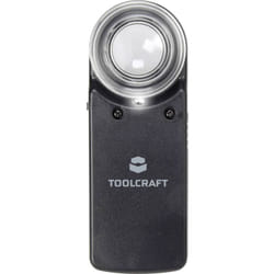 Toolcraft - 1303080 Loupe à main avec éclairage led Grossissement: 15 x Lentille: (ø) 20 mm