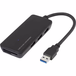 Conrad RF-4027443, MMC, MicroSD (TransFlash), RS-MMC, SD, SDHC, SDXC, Noir, USB 3.2 Gen 1 (3.1 Gen 1), 100 mm, 16 mm, 42 mm
