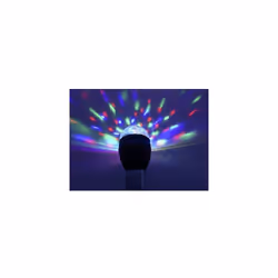 Ampoule de décoration rotative à LED rouge, verte et bleue. 3 x LED 1 W (RVB)