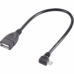 Informations techniques AWG : 28 Blindage : feuille et tresse de blindage Connexions : USB-Micro-B mâle, USB-A femelle Couleu ...