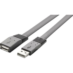 Câble usb usb 2.0 usb-a mâle, usb-a femelle 2.00 m noir très flexible RF-4096134 Y832461 - Renkforce