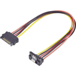Renkforce - alimentation Rallonge [1x Alimentation sata mâle 15 pôles - 1x Alimentation sata femelle 15 pôles] 0.30 m noi