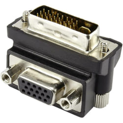 Renkforce - Adaptateur dvi, vga RF-4128855 [1x dvi mâle 24+5 pôles - 1x vga femelle] noir Y485631