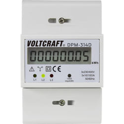 Voltcraft - Compteur d'énergie triphasé DPM-314D numérique 100 a conformité mid: non 1 pc(s)