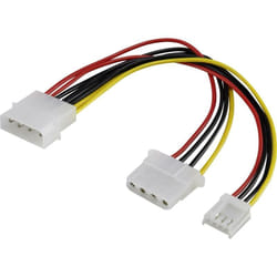 Renkforce - Rallonge alimentation [1x Alimentation ide mâle 4 pôles - 1x Alimentation ide femelle 4 pôles, Alimentation Floppy femelle 4 pôles] 0.15