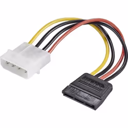 Adaptateur renkforce courant [1x alim IDE mâle 4 pôles - 1x SATA femelle 15 pôles] 0.15 m