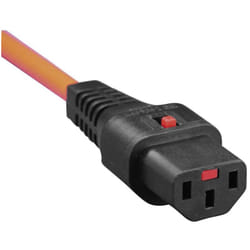 Kash - Câble de connexion pour appareils réfrigérants Secteur femelle C13 - Prise mâle coudée + contact de protection noi