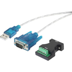Renkforce - Adaptateur usb 1.1 [1x sub-d mâle 9 pôles, Borne de polarité - 1x usb 1.1 type a mâle] - 0.75 m - noir cont