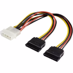 Renkforce RF-4212156, 0,2 m, 2 x SATA 15 broches, Molex (4-pin), Mâle, Femelle, Droit