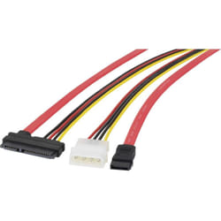 Renkforce - disque dur Câble de raccordement [1x sata femelle 7 pôles, Alimentation ide mâle 4 pôles - 1x sata femelle 7+