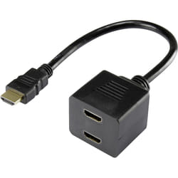 Renkforce RF-4212177 câble HDMI 0,2 m HDMI Type A (Standard) 2 x HDMI Type A (Standard) Noir
