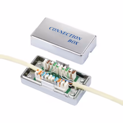 Description générale Le boîtier de connexion CAT 5e renkforce est conçu pour relier, prolonger et réparer des câbles d'instal ...