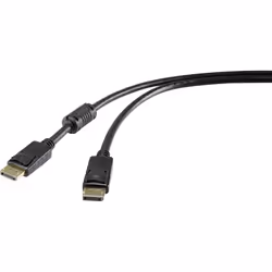 Renkforce RF-4212204, 3 m, DisplayPort, DisplayPort, Mâle, Mâle, 3840 x 2160 pixels