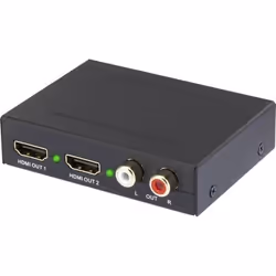 2 ports audio Extracteur [HDMI - HDMI Cinch-RCA Toslink] 1920 x 1080 Pixel SpeaKa Professional SP-AE-HDCT-2P