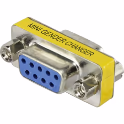 Renkforce RF-4230660, D-Sub 9-pin, D-Sub 9-pin, Métallique, Jaune