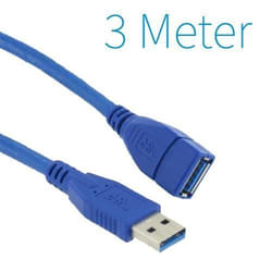 Renkforce Câble Usb Usb 3.2 Gen1 (usb 3.0) Usb-a Mâle, Usb-a Femelle 3.00 M Bleu Contacts Dorés Rf-4262130 W574971