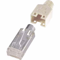 Informations techniques Couleur : beige Forme du connecteur : mâle, droit Norme de connecteur : RJ45 Spécification du réseau ...