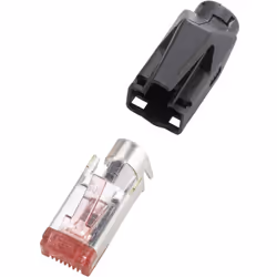Informations techniques Couleur : noir Forme du connecteur : mâle, droit Norme de connecteur : RJ45 Spécification du réseau : ...