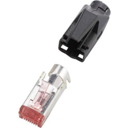 Renkforce - Connectique RJ45 TM21 cat 6, blindé H9561.4-10 RJ45 mâle, droit Pôle: 8P8C noir 10 pc(s)