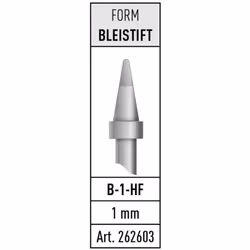 Informations techniques Forme de la panne (détails) : forme de crayon Pointe longue durée B-1-HF pour station de soudage INDU ...