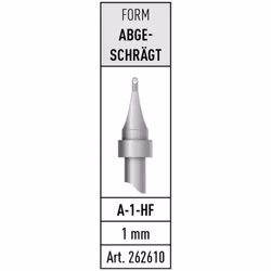 Informations techniques Forme de la panne (détails) : biseautée Pointe longue durée A-1-HF Pour station de soudage INDUSTA HF ...