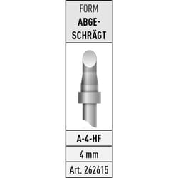 Stannol - A-4-HF Panne de fer à souder biseautée Contenu 1 pc(s)