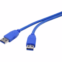Renkforce RF-4369449, 1,8 m, USB A, USB A, USB 3.2 Gen 1 (3.1 Gen 1), 5000 Mbit/s, Bleu