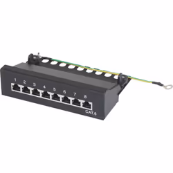 enquête Support de module avec 8 ports RJ45 Pour un montage direct sur le mur Alternative abordable à un panneau de brassage ...