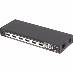 enquête 2 entrées/4 sorties Répartissez votre signal HDMI sur 4 téléviseurs ou projecteurs Lecture simultanée du son et de l' ...