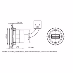TRU COMPONENTS USB-19-BK non classé - Vue supplémentaire 2