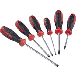 Toolcraft - Jeu de tournevis 6 pièces vis à fente, cruciforme Phillips pour l'atelier