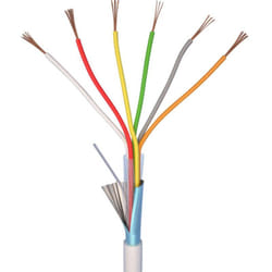 Elan - 70I140 Câble d'alarme LiYY 6 x 0.22 mm² blanc 10 m