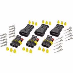 Set Superseal série AMP-Superseal 1.5mm TE Connectivity 30S004 Nbr total de pôles 3 Pas: 6 mm 1 set CONNECTEUR SECTEUR