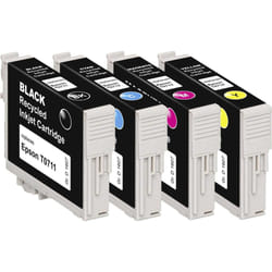 BASETech 1607,4005-126 cartouche d'encre 4 pièce(s) Compatible Rendement standard Noir, Cyan, Magenta, Jaune