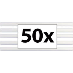 TOOLCRAFT TC-11200X50T Bâtons de colle Ø 11 mm x (L) 200 mm transparent 1000 g 50 pc(s)