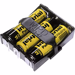 Informations techniques Adapté pour taille de pile : LR6 (AA) Connexion (piles) : raccordement à souder Couleur : noir Dimens ...