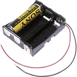 BA3AAW Support de pile 3x LR6 (aa) raccordement par fils (l x l x h) 58 x 48 x 16 mm - MPD