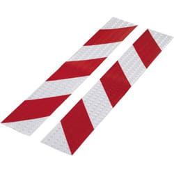 Toolcraft - RTS60/400-RD 1564046 Bande d'avertissement rts rouge, argent (l x l) 40 cm x 60 mm 1 set