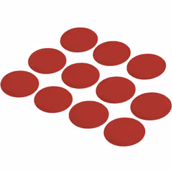 Informations techniques Couleur : rouge Dimension produit, Ø : 40 mm Matériau support (détails) : feuille de polyéthylène Spé ...