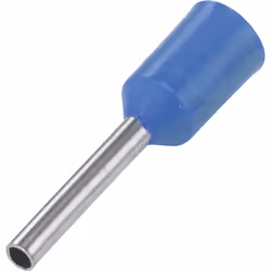 Conrad 1091286, Embouts de fil, Argent, Droit, Bleu clair, Métallique, Cuivre, PVC